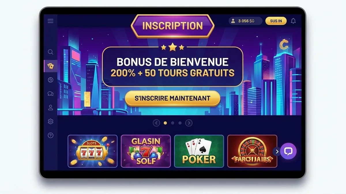 Inscription avec bonus